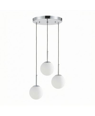 NOWOCZESNA POTRÓJNA LAMPA CHROMOWANA FREDICA W3