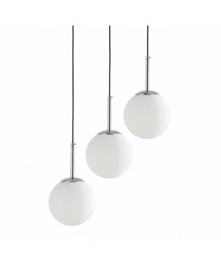 NOWOCZESNA POTRÓJNA LAMPA CHROMOWANA FREDICA W3