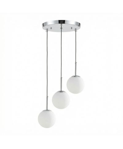 NOWOCZESNA POTRÓJNA LAMPA CHROMOWANA FREDICA W3