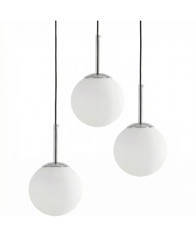 NOWOCZESNA POTRÓJNA LAMPA CHROMOWANA FREDICA W3