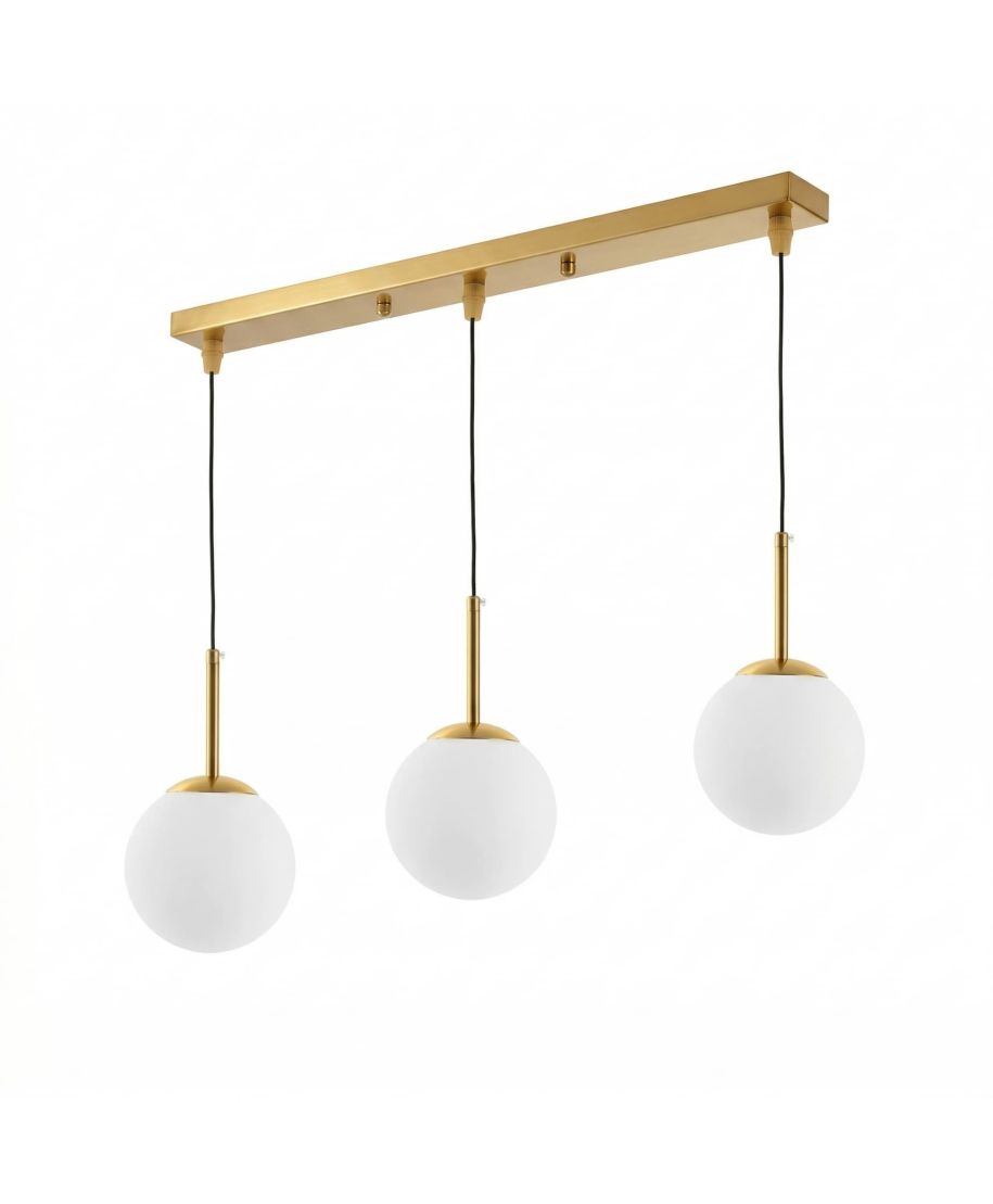 NOWOCZESNA POTRÓJNA LAMPA MOSIĘŻNA FREDICA W3 PRO