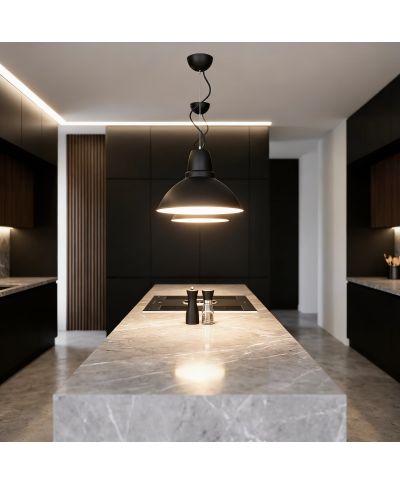 NOWOCZESNA LAMPA WISZĄCA CZARNA DORS