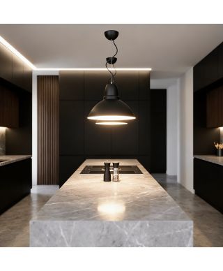 NOWOCZESNA LAMPA WISZĄCA CZARNA DORS