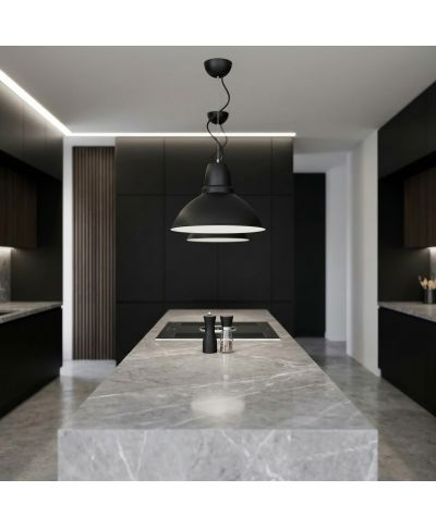 NOWOCZESNA LAMPA WISZĄCA CZARNA DORS