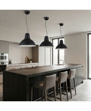 NOWOCZESNA LAMPA WISZĄCA CZARNA DORS