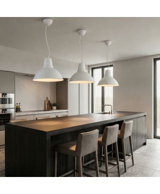 NOWOCZESNA LAMPA WISZĄCA BIAŁA DORS