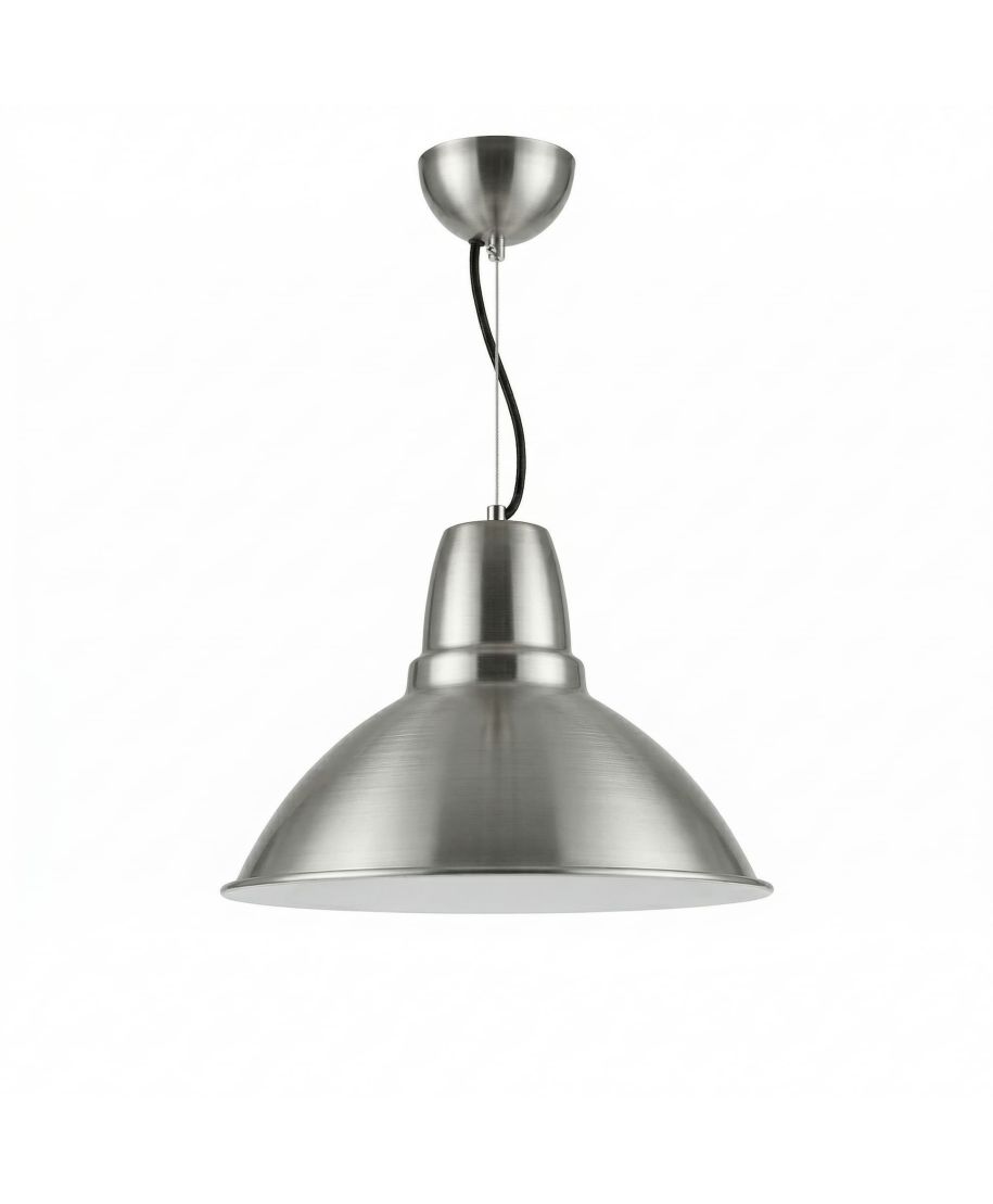 NOWOCZESNA LAMPA WISZĄCA SREBRNA DORS