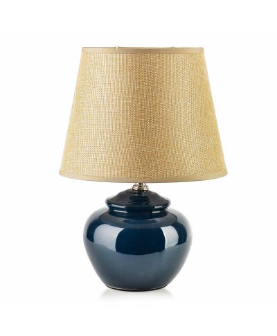 LETI GREY Lampa stołowa 13x20x28,5cm granatowa