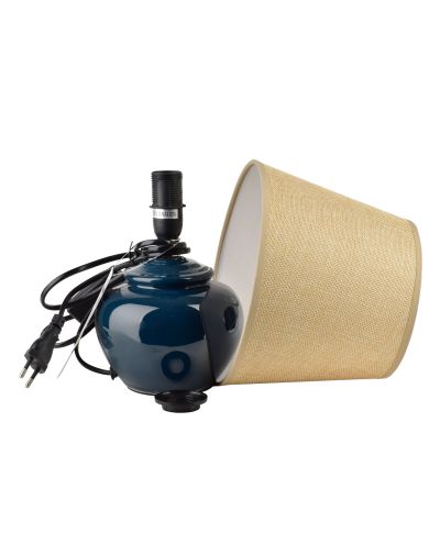 LETI GREY Lampa stołowa 13x20x28,5cm granatowa