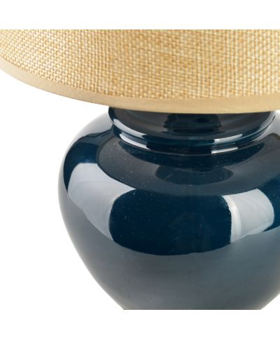 LETI GREY Lampa stołowa 13x20x28,5cm granatowa