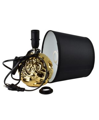 LETI GREY Lampa stołowa 12x17x26cm