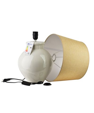 LETI GREY Lampa stołowa 28x36x56cm