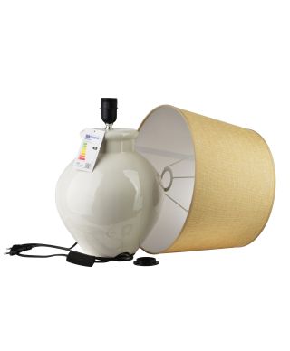 LETI GREY Lampa stołowa 28x36x56cm