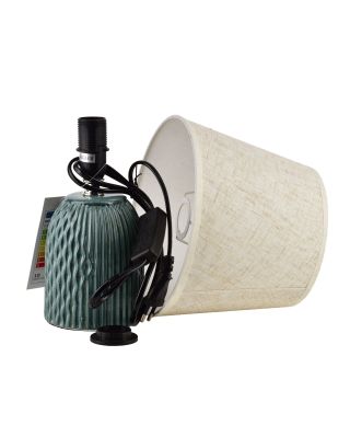 LETI GREY Lampa stołowa 9,5x20x29cm