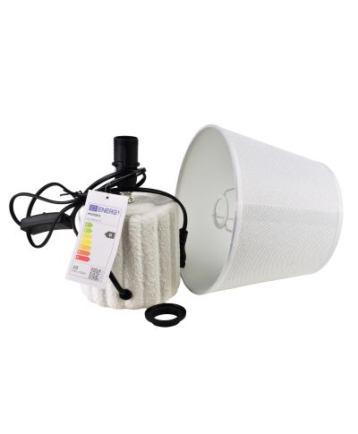 LETI GREY Lampa stołowa 11x20x28cm