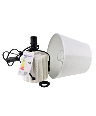 LETI GREY Lampa stołowa 11x20x28cm