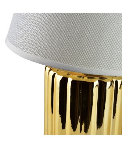 LETI GREY Lampa stołowa 11x20x28cm