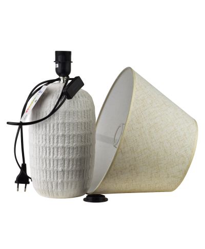 LETI GREY Lampa stołowa 16x33x49cm