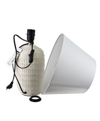 LETI GREY Lampa stołowa 15x32x47cm