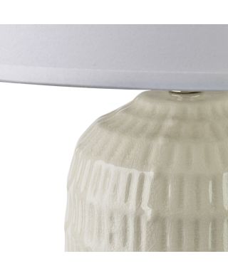 LETI GREY Lampa stołowa 15x32x47cm