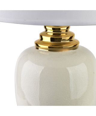 LETI GREY Lampa stołowa 14x35x51cm