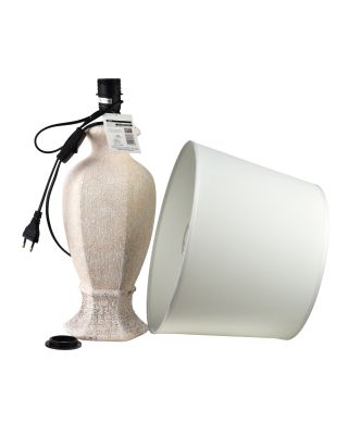 LETI GREY Lampa stołowa 16x33x59cm