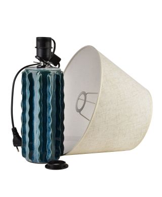 LETI GREY Lampa stołowa 11,5x30x45cm