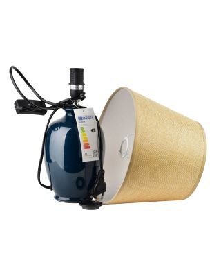 LETI Lampa stołowa 12x23x36cmgranatowa