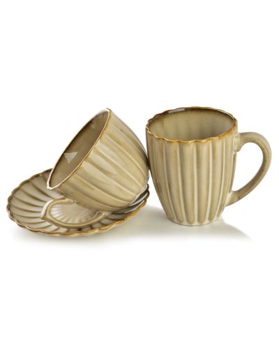 EVIE BEIGE Kubek 360ml 8,7x11,5x10cm