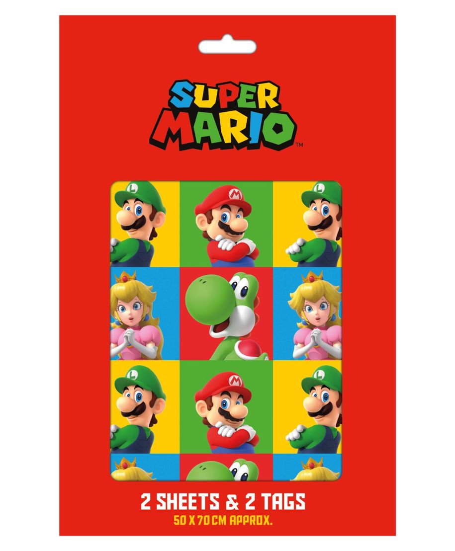 Super Mario - zestaw do pakowania prezentów
