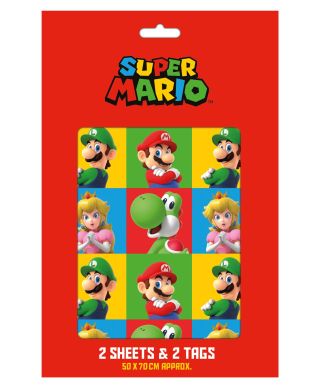 Super Mario - zestaw do pakowania prezentów