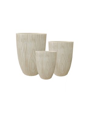 HEVRA Komplet 3 osłonek 44x44x64/34x34x56/24,5x24,5x44cm