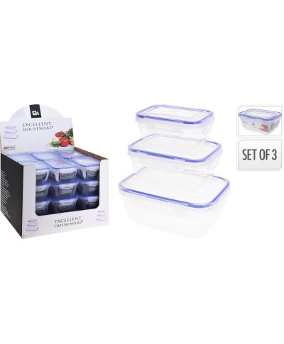 Zestaw pojemników próżniowych z polipropylenu 400-1400 ml 3 szt.