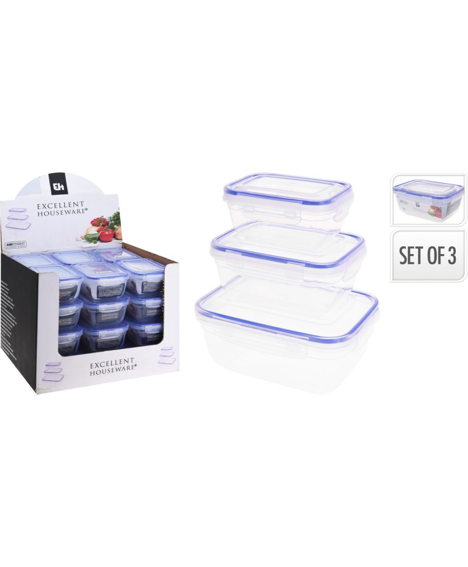 Zestaw pojemników próżniowych z polipropylenu 400-1400 ml 3 szt.