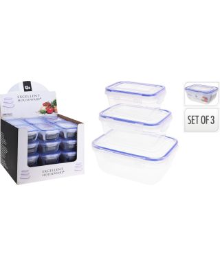 Zestaw pojemników próżniowych z polipropylenu 400-1400 ml 3 szt.