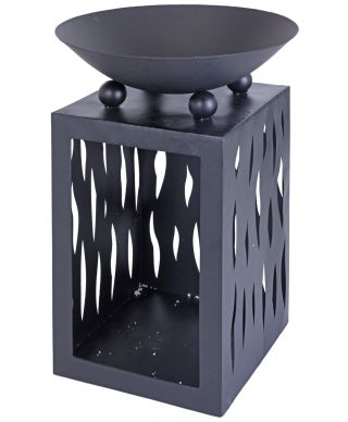 Palenisko ogrodowe z żeliwa i stali na stojaku 45x63cm