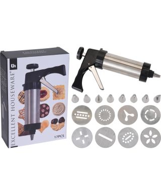 Praska do ciastek z aluminium i polipropylenu 21x13 cm 16 sztuk