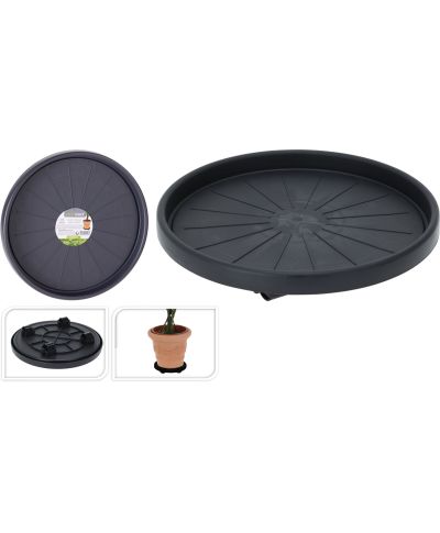 Podstawka na kółkach pod doniczkę z polipropylenu 38 cm 2 kolory do wyboru