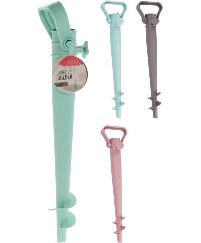 Uchwyt do wbijania na parasol z polipropylenu 38x5,5 cm 3 kolory do wyboru