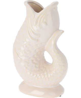Wazon w kształcie ryby z kamionki 16x26,5 cm