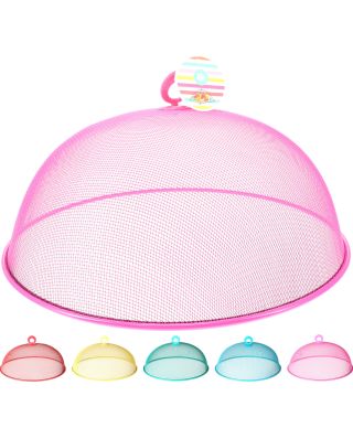 Osłonka siatkowa na żywność z metalu 35x14 cm 5 kolorów do wyboru