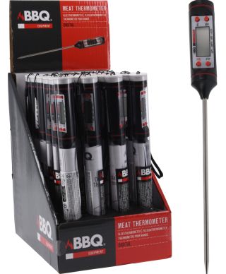 Cyfrowy termometr do mięsa ze stali nierdzewnej i ABS 24x21 cm