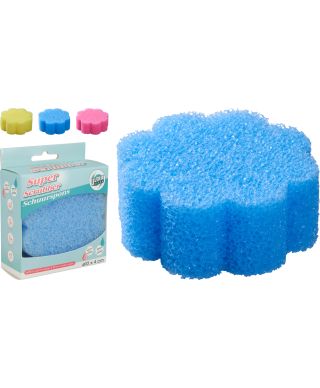 Gąbka myjka w kształcie kwiatka z poliuretanu 4 cm 3 kolory do wyboru