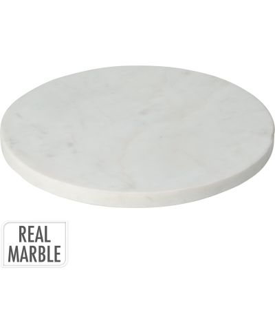 Deska do krojenia z marmuru 24x1,5 cm biała