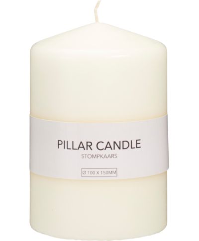 Gruba świeca pieńkowa z wosku 10x15 cm