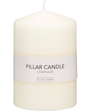 Gruba świeca pieńkowa z wosku 10x15 cm