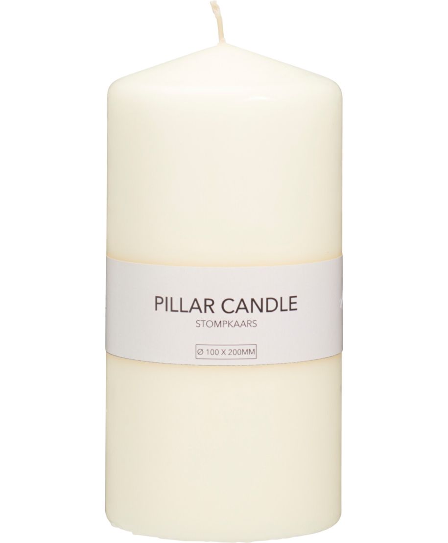 Gruba świeca pieńkowa z wosku 10x20 cm