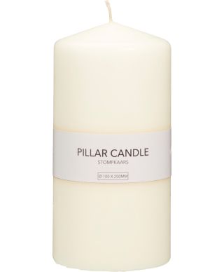 Gruba świeca pieńkowa z wosku 10x20 cm