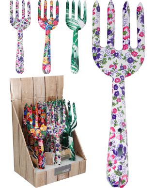 Małe grabki ogrodnicze kwiatowe z żelaza 26 cm