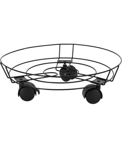 Podstawka na kółkach pod donicę z żeliwa 31,5 cm